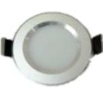 LED Round Downlight Centre-glow, Silver Frame
